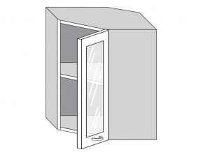 1.60.3у Шкаф настенный (h=720) угловой на 600мм со стекл. дверцей в Копейске - kopejsk.магазин96.com | фото