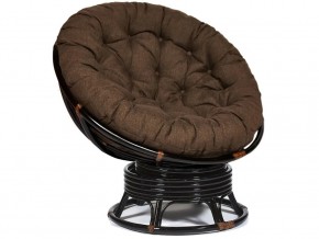 Кресло-качалка Papasan w 23/01 B с подушкой Antique brown, ткань Коричневый в Копейске - kopejsk.магазин96.com | фото