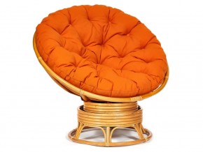 Кресло-качалка Papasan w 23/01 B с подушкой Honey, ткань Оранжевый в Копейске - kopejsk.магазин96.com | фото