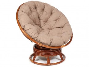 Кресло-качалка Papasan w 23/01 B с подушкой Pecan, экошерсть Коричневый в Копейске - kopejsk.магазин96.com | фото