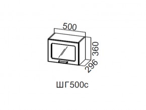 ШГ500с/360 Шкаф навесной 500/360 (горизонт. со стеклом) в Копейске - kopejsk.магазин96.com | фото